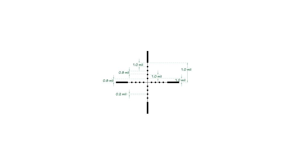 Mueller Optics 3-10x44 Tac II Mil-Dot Reticle