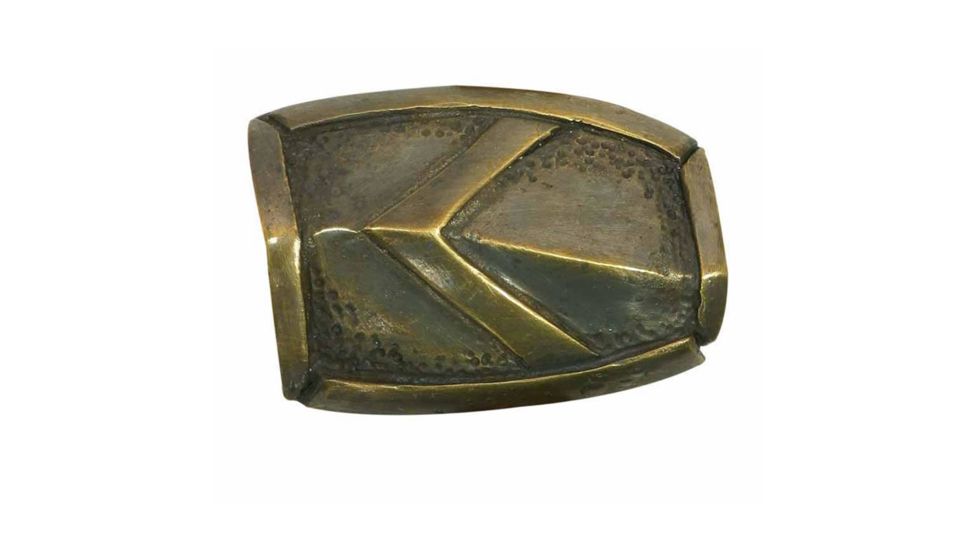 Museum Replicas Spartans Rectangular Brooch, Antiqued brass, 881008