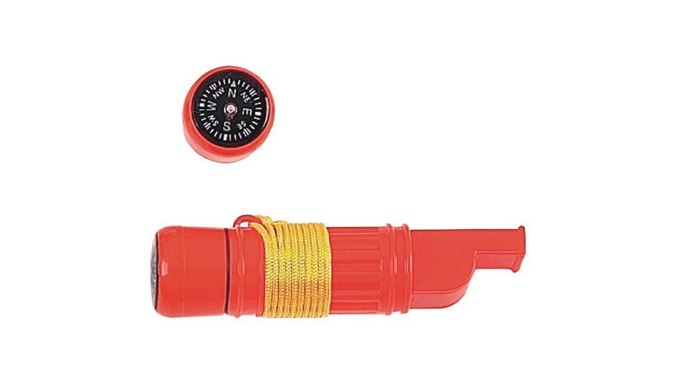 Mustang Emergency Whistle w/Mirror &amp; Compass, Waterproof FP13813