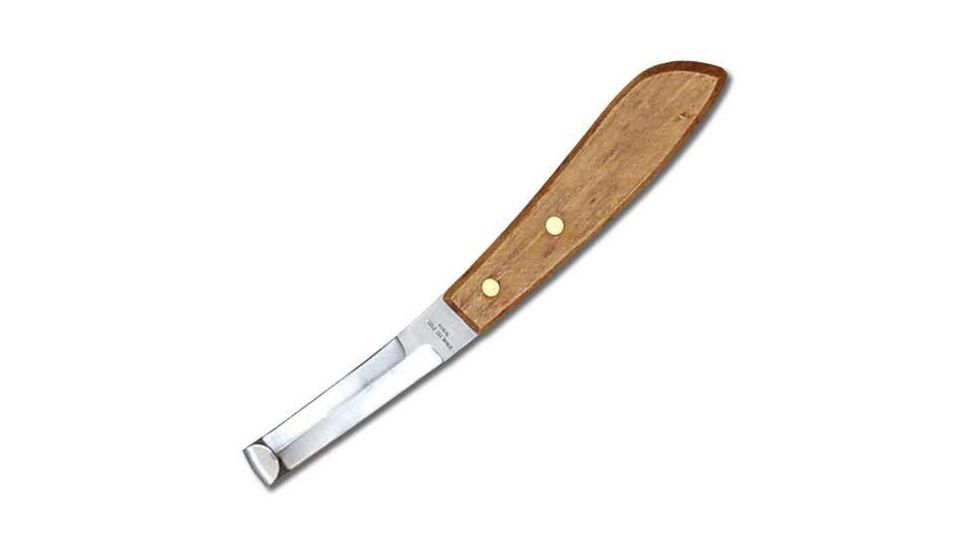 Mustang Parisso I Fixed Blade Knife, Wood Handle, Plain FP74403
