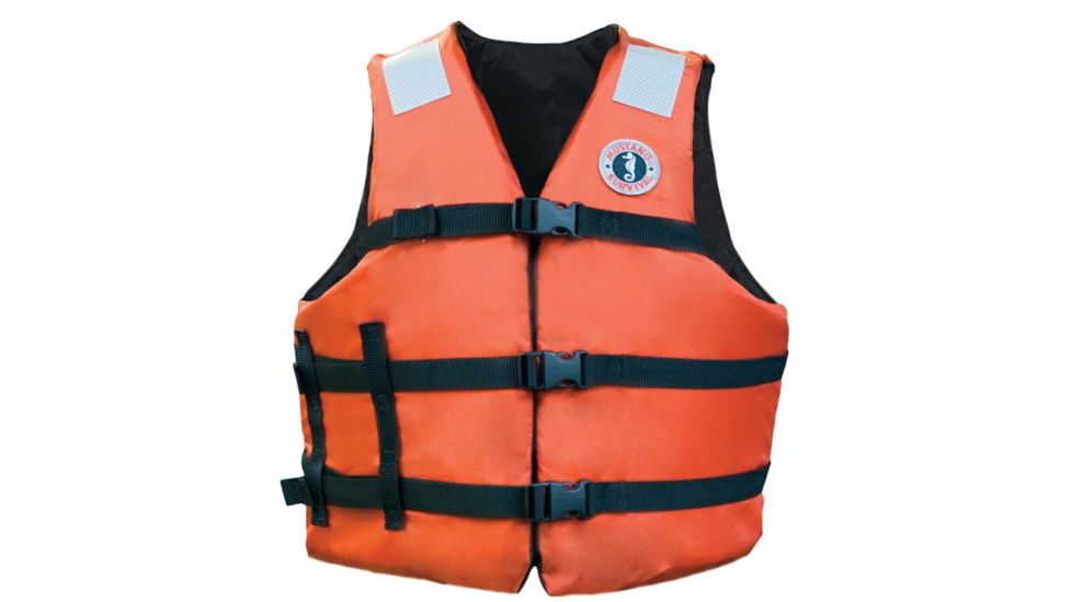 Mustang Survival Adult Universal Fit Industrial Flotation Vest - 30"-52" Vest - Orange 57490