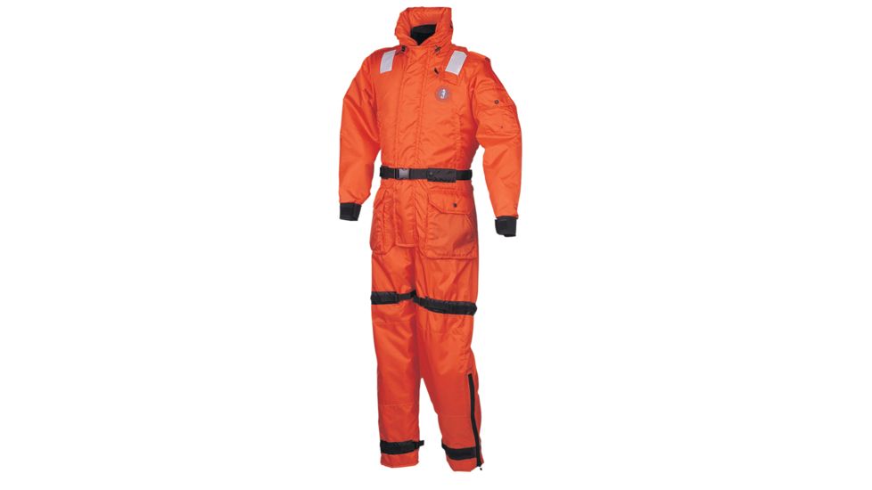 Mustang Survival Deluxe Anti-Exposure Coverall &amp; Worksuit - MED - Orange 27852
