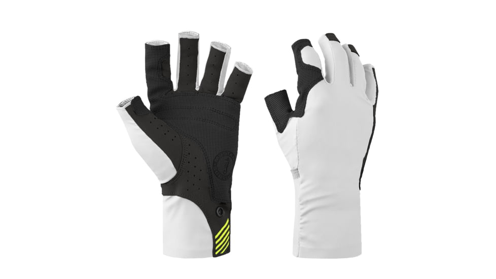 Mustang Survival Traction UV Open Finger Gloves - White &amp; Black - Large, Large, MA6007-267-L-267