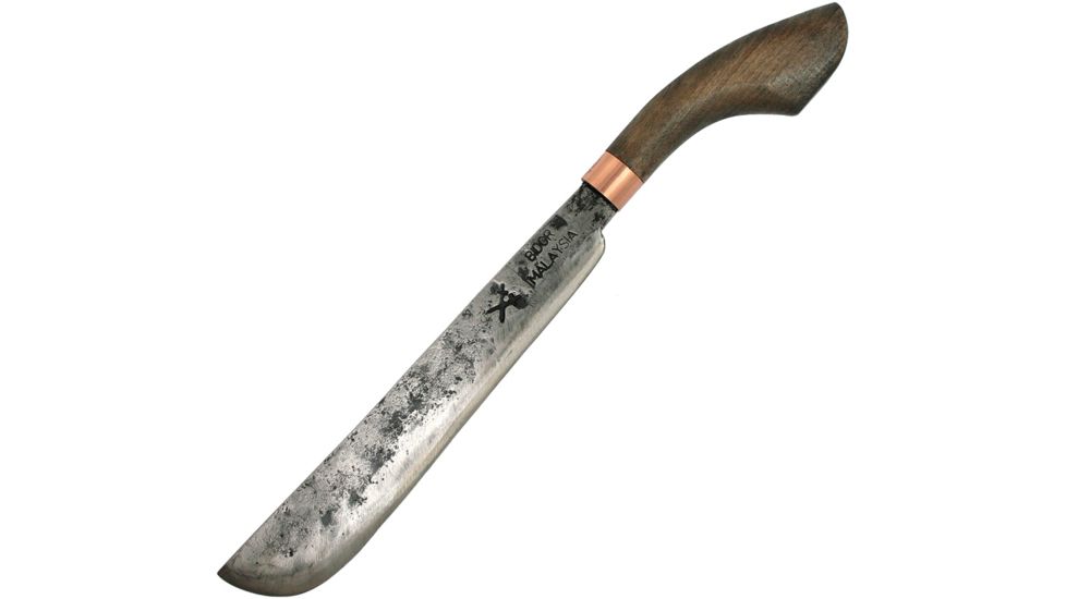 My Parang Parang Machete Fixed Blade Knife, 12in, 5160 Carbon Steel, Beech Wood Handle MYPMCHT12