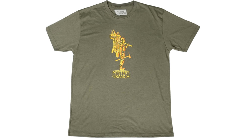 Mystery Ranch Pack Light T-Shirt, Military Heather, Large, 112886-336-40