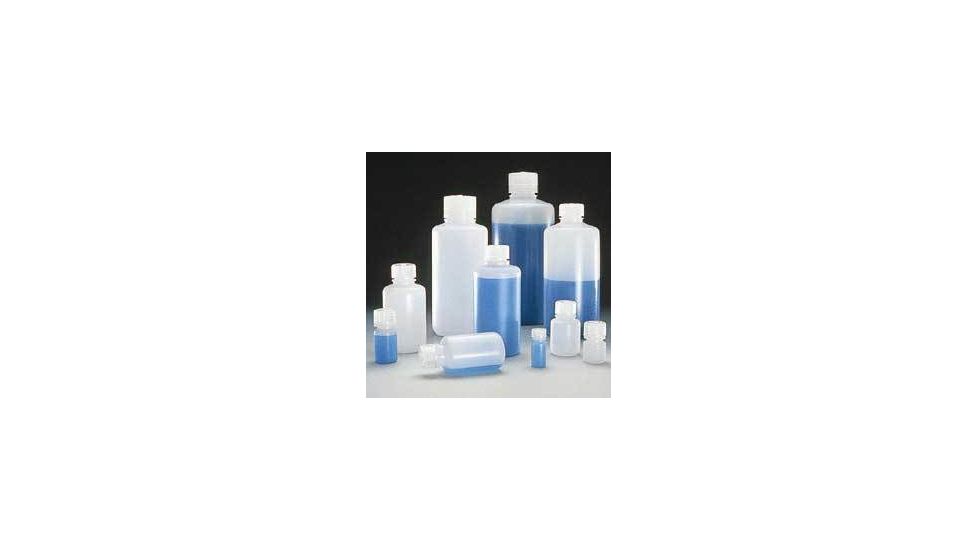 Nalge Nunc Boston Round Bottles, High-Density Polyethylene, Narrow Mouth, NALGENE 2002-0008