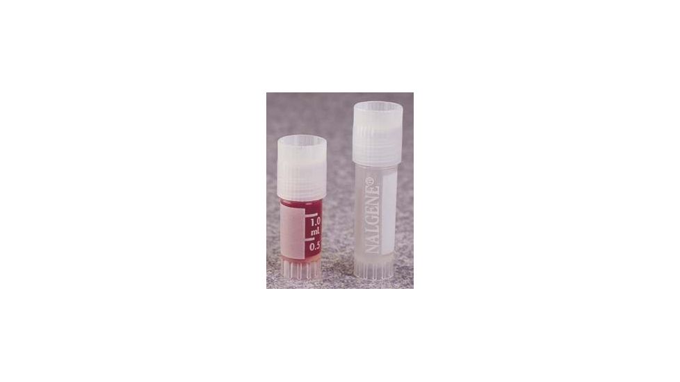Nalge Nunc Cryogenic Vials, Case of 1000, Polypropylene, Sterile, External Thread With Screw Cap, Nalgene, 5012-0020