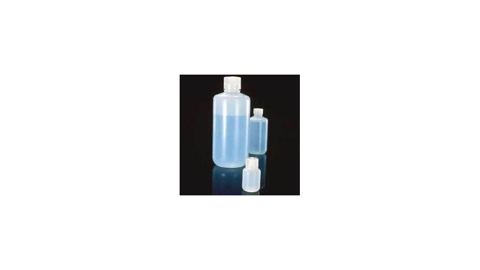 Nalge Nunc Low-Particulate Bottles, High-Density Polyethylene, Narrow Mouth, with Screw Caps, NALGENE 382099-1000