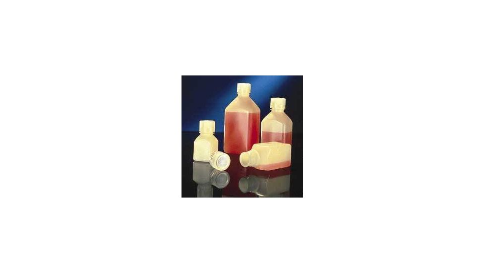 Nalge Nunc Square Laboratory Bottles, Polypropylene, Narrow Mouth, NALGENE 2016-0125