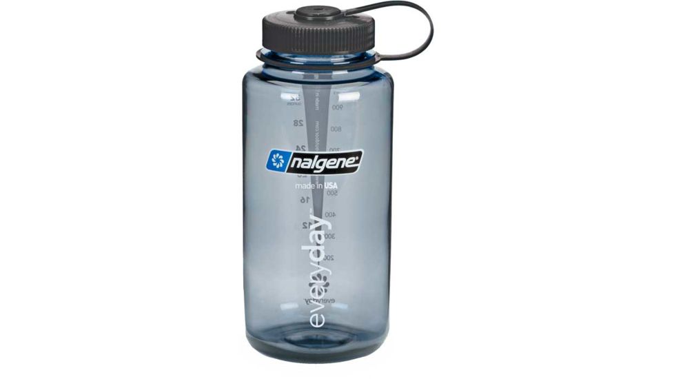 Nalgene 32 oz BPA Free Wide Mouth - Gray w/Black Lid
