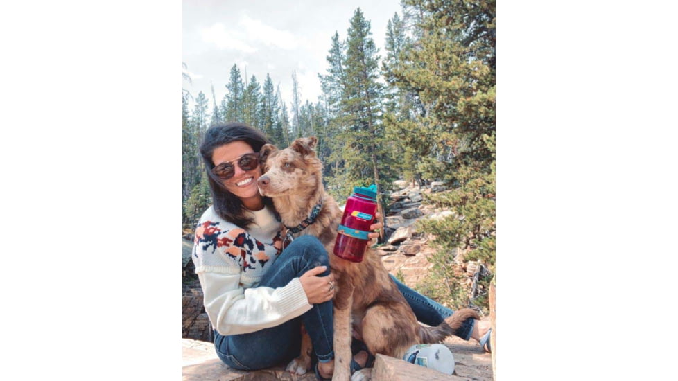 Nalgene Everyday Water Bottle Wide Mouth, 1 Quart, Eggplant, 2178-2074