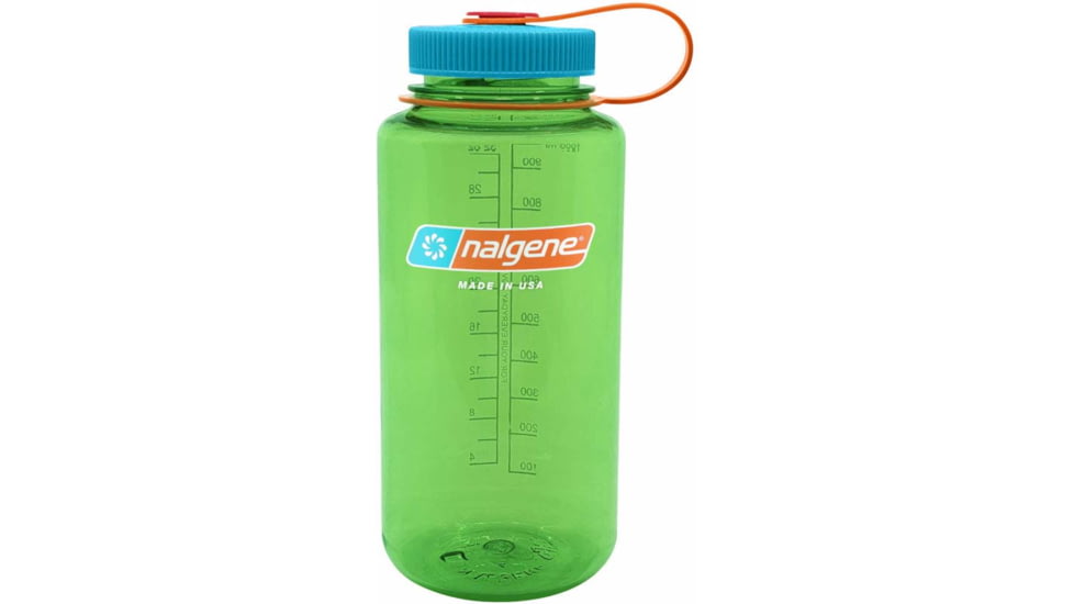 Nalgene Everyday Water Bottle Wide Mouth, 1 Quart, Pear, 2178-2075