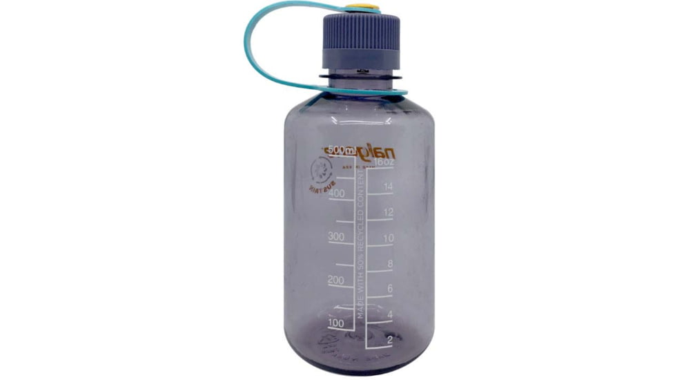 Nalgene Narrow Mouth 1 Pint Sustain Water Bottle, 16 oz, Aubergine, 2020-1016