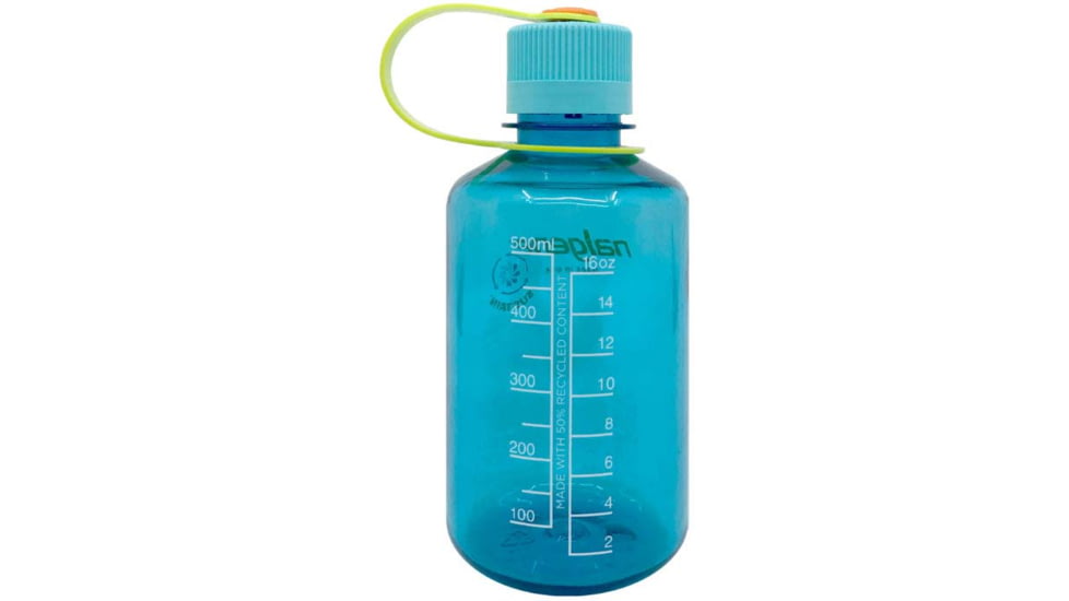Nalgene Narrow Mouth 1 Pint Sustain Water Bottle, 16 oz, Cerulean, 2020-1116