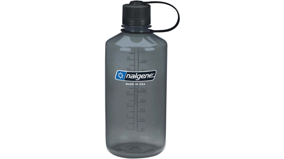 Nalgene Narrow Mouth Bottle, 32oz, Gray, 32oz, 2021-0432