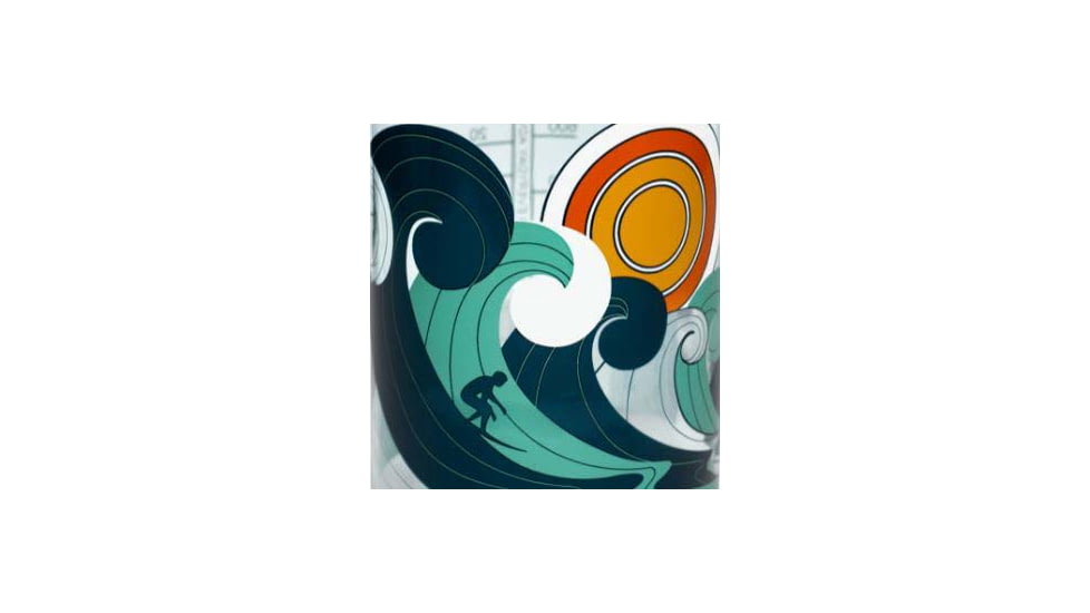 Nalgene Retro Print Wide Mouth 1 Quart Water Bottle, 32 oz, Surfer Print, 682020-0151