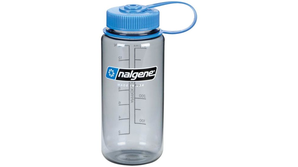 Nalgene Wm 1 Pt Gray W/ Blue Lid 2178-9016
