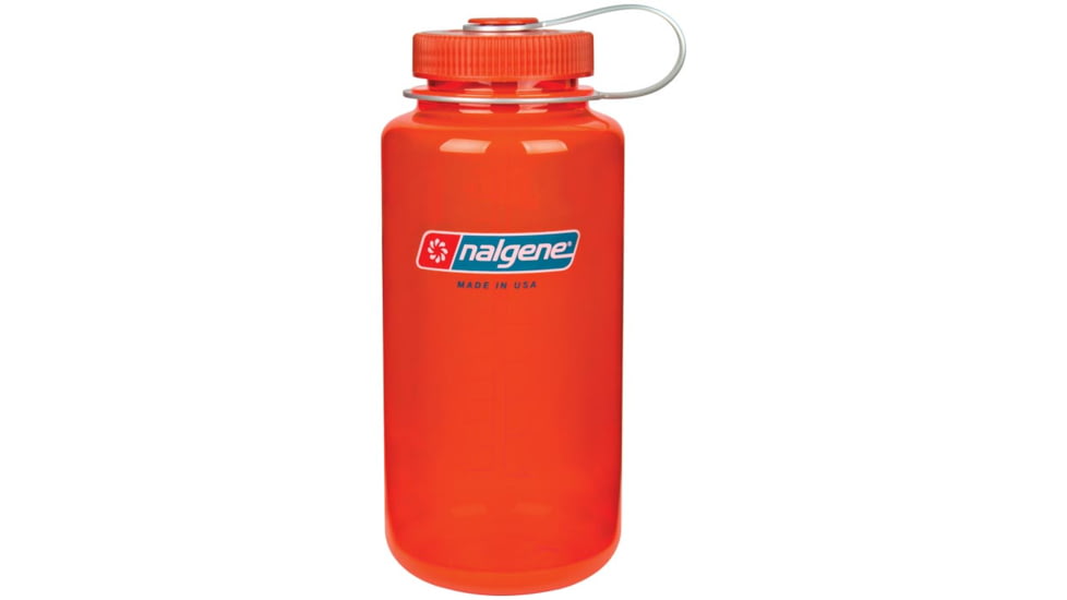 Nalgene 32oz Wide Mouth Bottle, Safety Orange, 341823