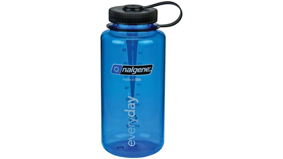 Nalgene 32oz Wide Mouth Bottle, Blue, 341832
