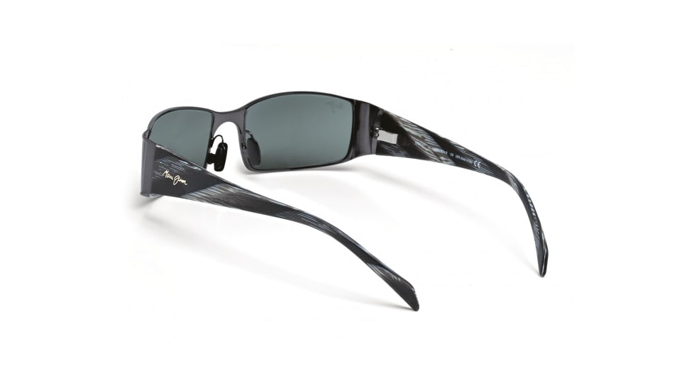 Maui Jim Nalu Sunglasses w/ Gunmetal Black Frame and Neutral Grey Lenses - 122-02, Back View