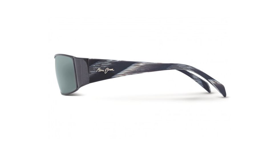 Maui Jim Nalu Sunglasses w/ Gunmetal Black Frame and Neutral Grey Lenses - 122-02, Side View