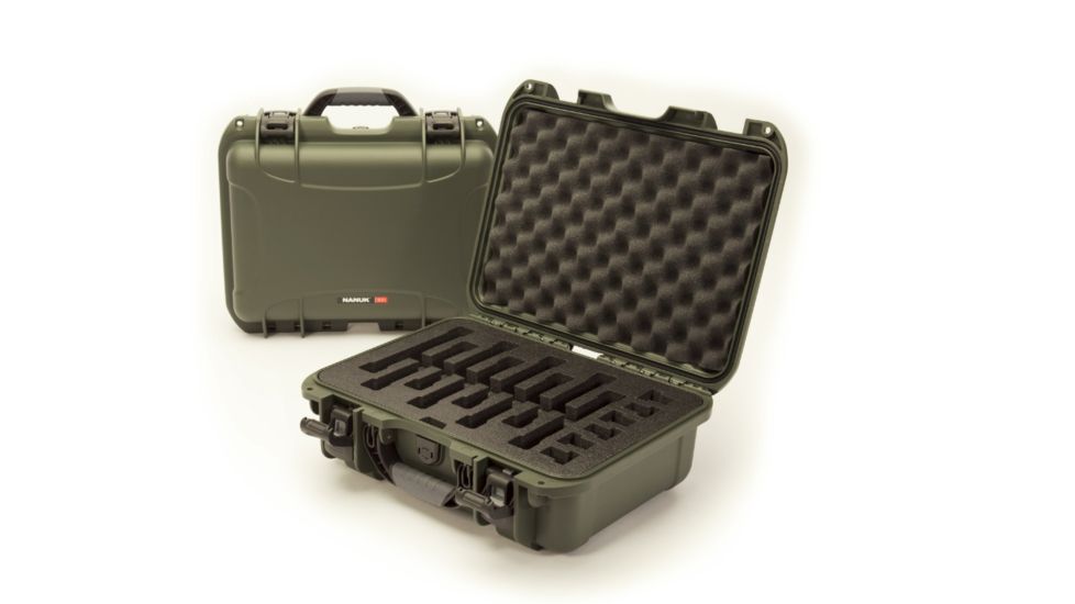 Nanuk 920 Nanuk Hard Case w/ Foam Insert for Uni Mag, Olive, 920-UM06