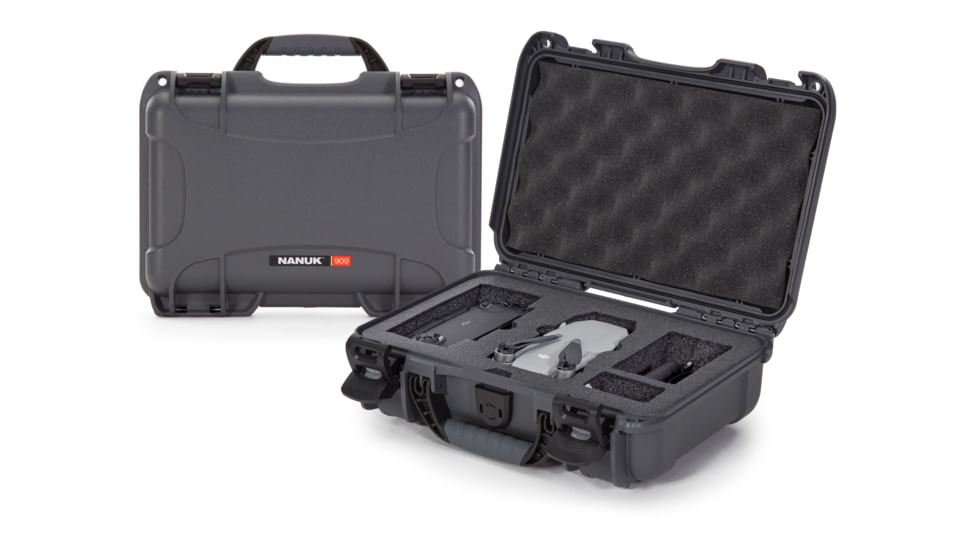 Nanuk Case 909 w/foam insert for DJI Mavic Mini, Graphie, Small, 909-MAVM7