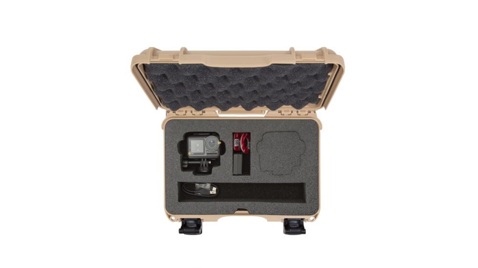 Nanuk Case 909 w/foam insert for DJI Osmo Action, Tan, Small, 909-ACTION0