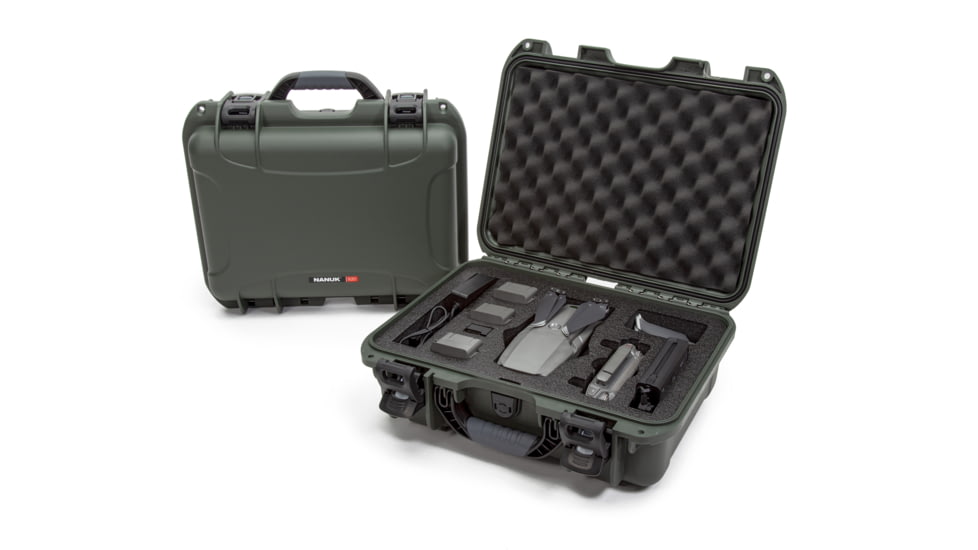 Nanuk Case 920 w/foam insert for DJI Mavic 2PZ, Olive, Medium, 920S-080OL-0A0-18204