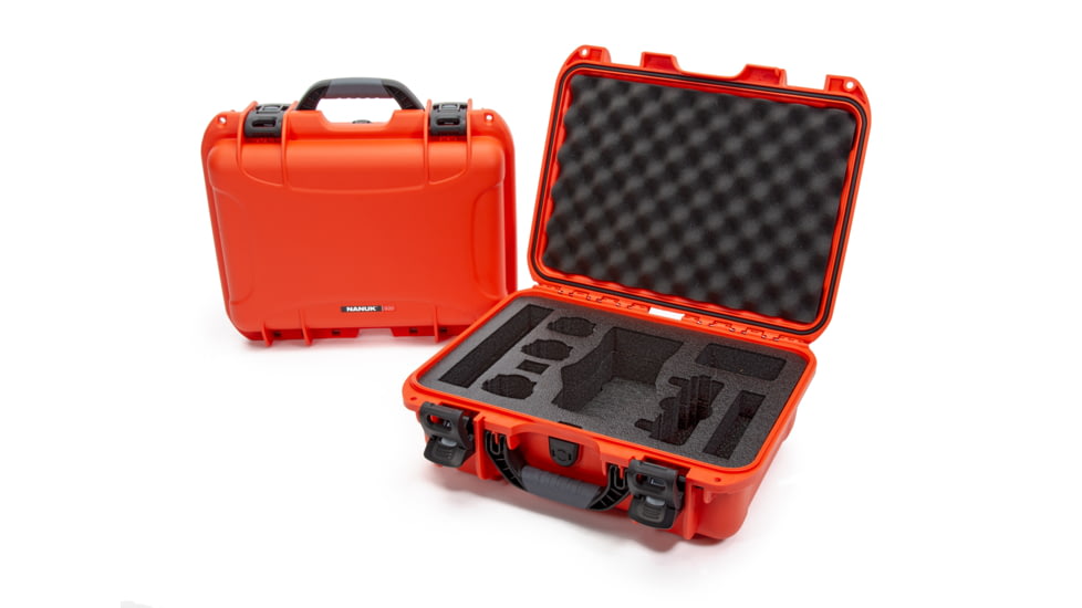Nanuk Case 920 w/foam insert for DJI Mavic 2PZ, Orange, Medium, 920S-080OR-0A0-18204
