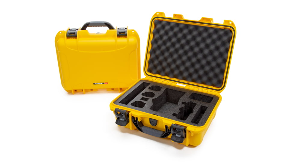 Nanuk Case 920 w/foam insert for DJI Mavic 2PZ, Yellow, Medium, 920S-080YL-0A0-18204