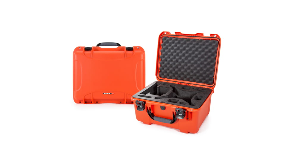 Nanuk Case 933 w/foam insert for DJI P4 RTK, Orange, Large, 933-DJIP4RTK3
