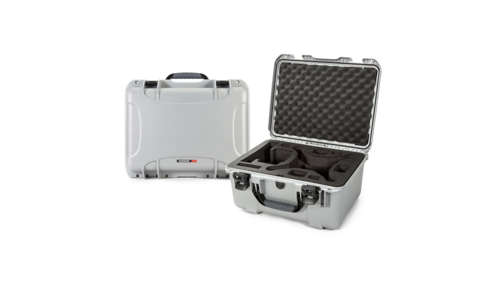 Nanuk Case 933 w/foam insert for DJI P4 RTK, Silver, Large, 933-DJIP4RTK5