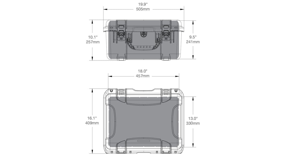 Nanuk Case 933 w/foam insert for DJI P4 RTK, Silver, Large, 933-DJIP4RTK5