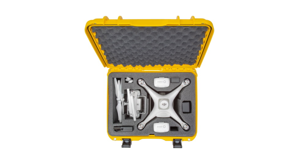 Nanuk Case 933 w/foam insert for DJI P4 RTK, Yellow, Large, 933-DJIP4RTK4