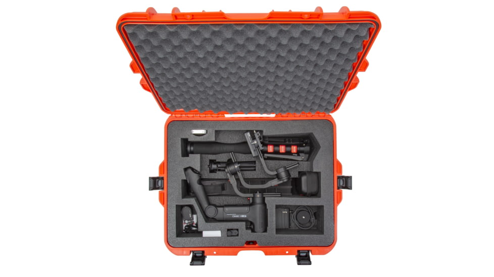 Nanuk Case 945 w/foam insert for Crane 3, Orange, Large, 945-CRA33