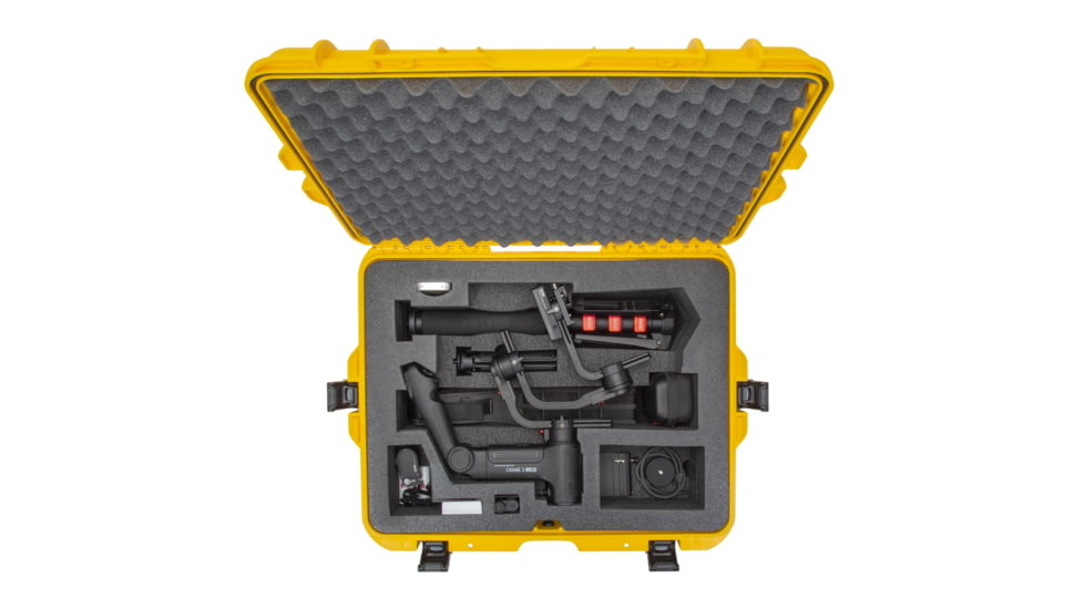 Nanuk Case 945 w/foam insert for Crane 3, Yellow, Large, 945-CRA34