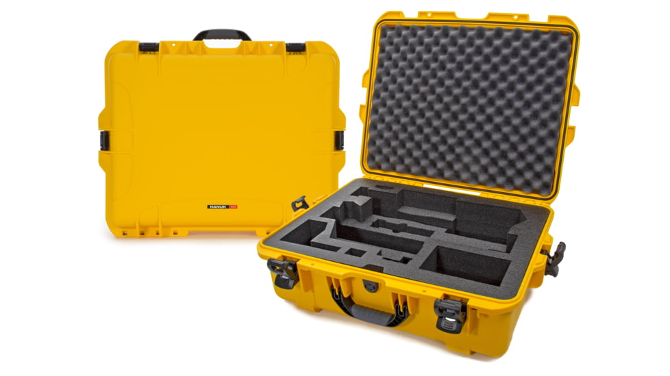Nanuk Case 945 w/foam insert for Crane 3, Yellow, Large, 945-CRA34
