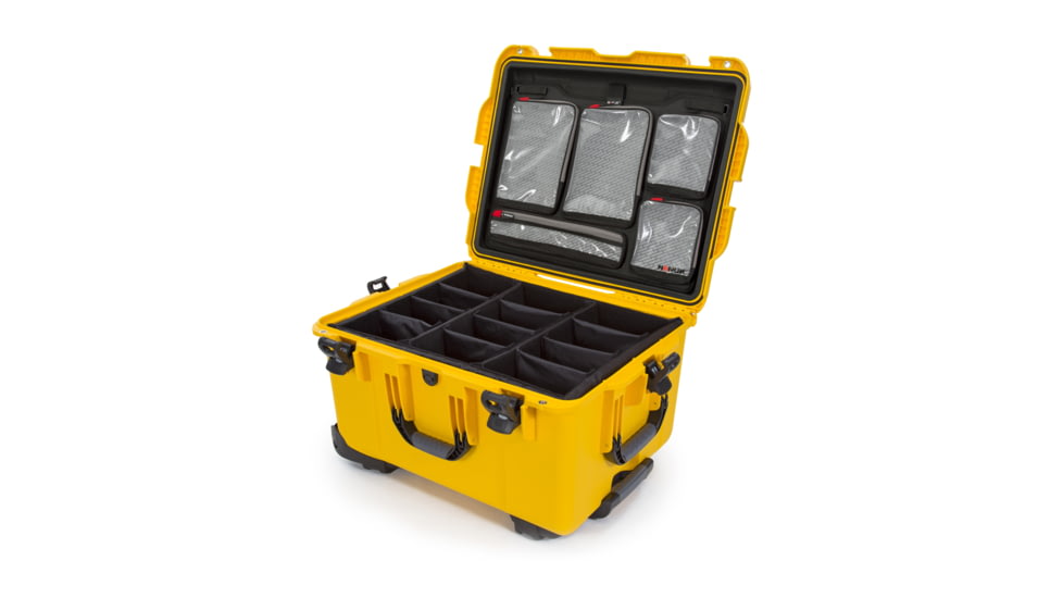 Nanuk Case 960 w/lid org. - w/divider, Yellow, Large, 960S-060YL-0A0