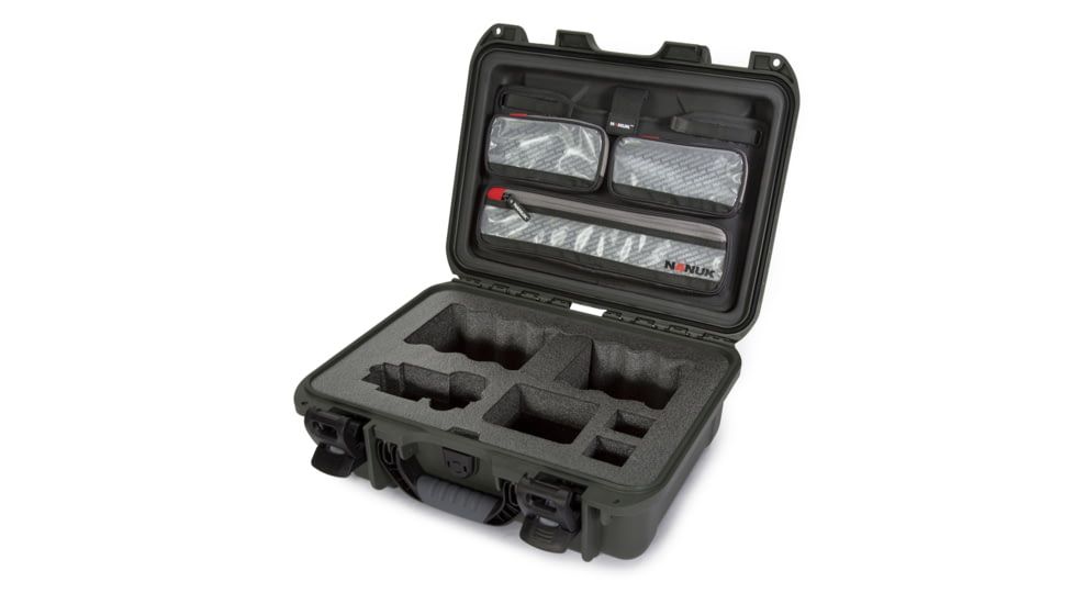 Nanuk Case w/lid org. w/foam insert for Sony A7, Olive, Medium, 920S-070OL-0A0-19135