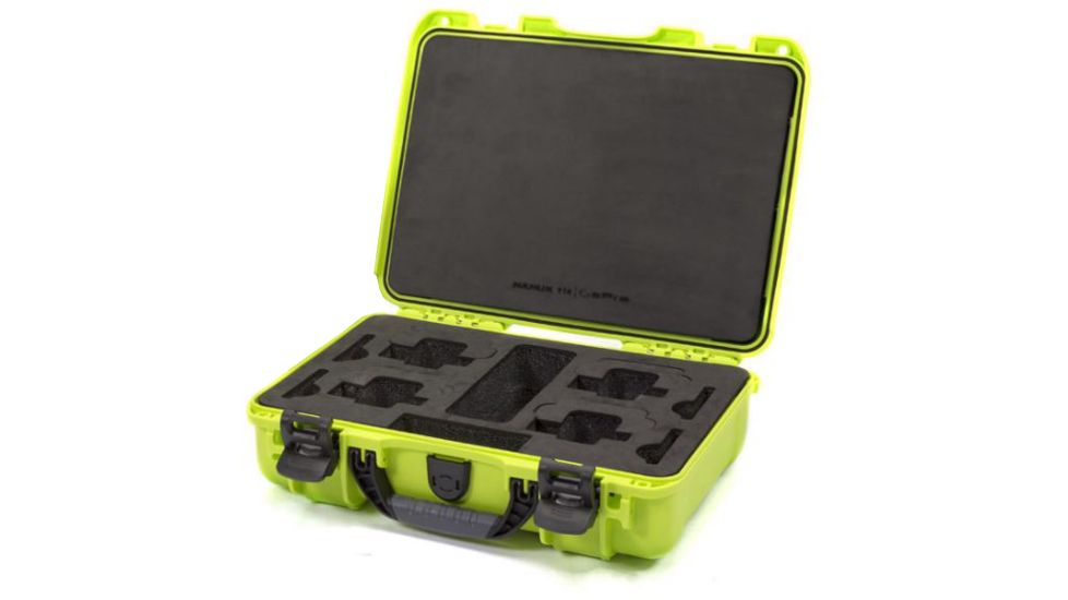 Nanuk Case with Foam Insert for GoPro, Lime, Medium 910 GOP2