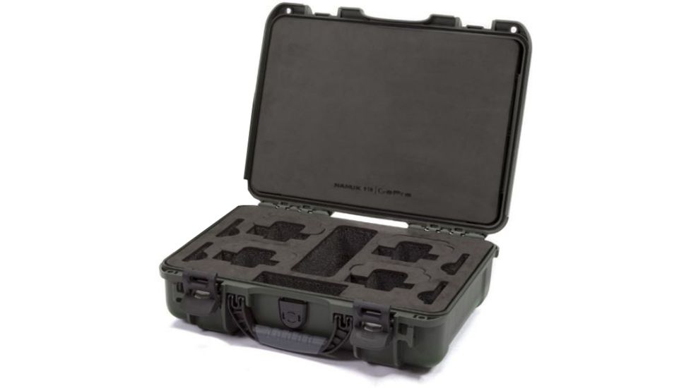 Nanuk Case with Foam Insert for GoPro, Olive, Medium 910 GOP6