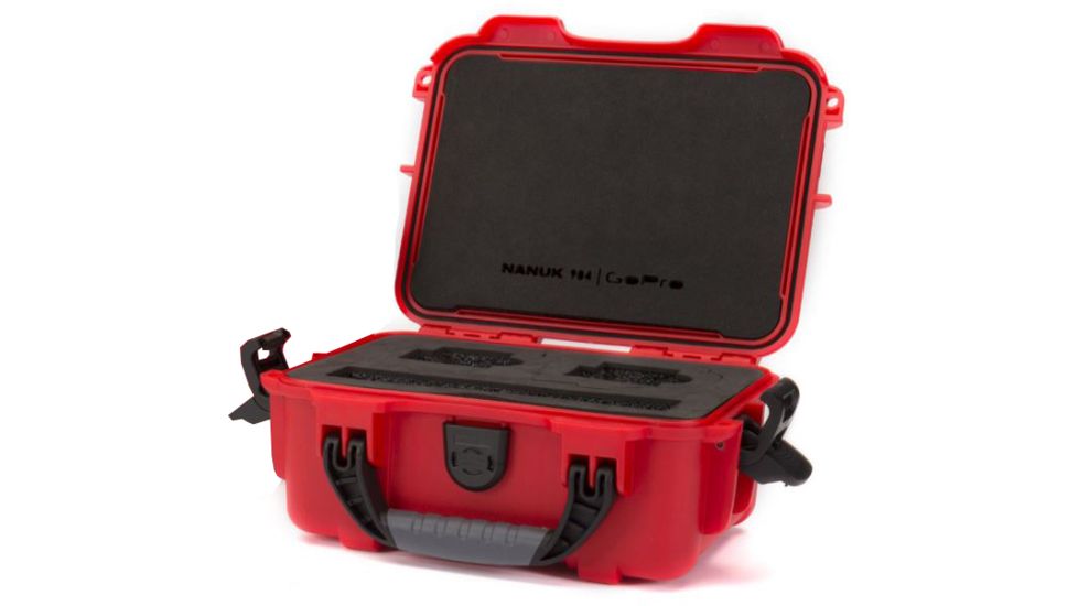 Nanuk Case with Foam Insert for GoPro, Red, Small 904 GOP9