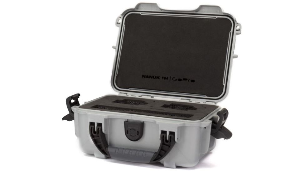 Nanuk Case with Foam Insert for GoPro, Silver, Small 904 GOP5