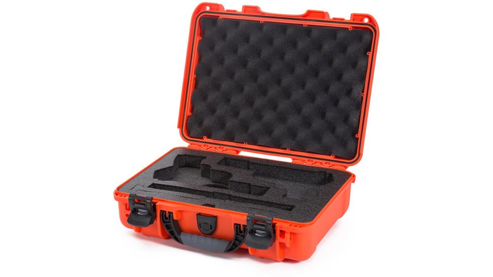 Nanuk 910 2Up Classic Hard Gun Case, 14.3in, Orange, Medium, 910S-080OR-0K0-18008