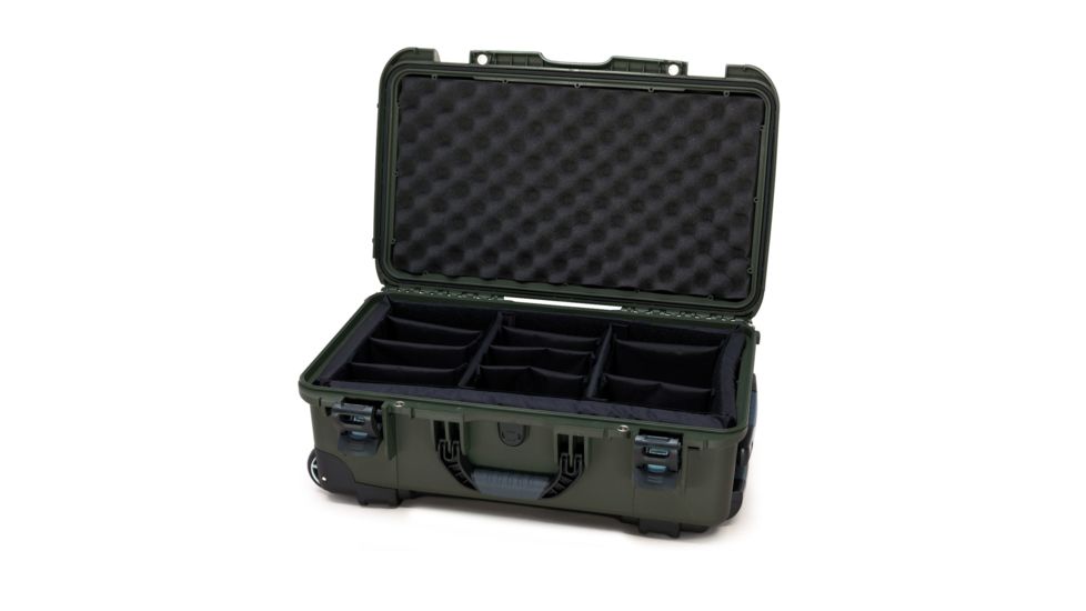Nanuk 935 Protective Hard Case w/ Padded Divider, 22in, Olive, 935S-020OL-0A0