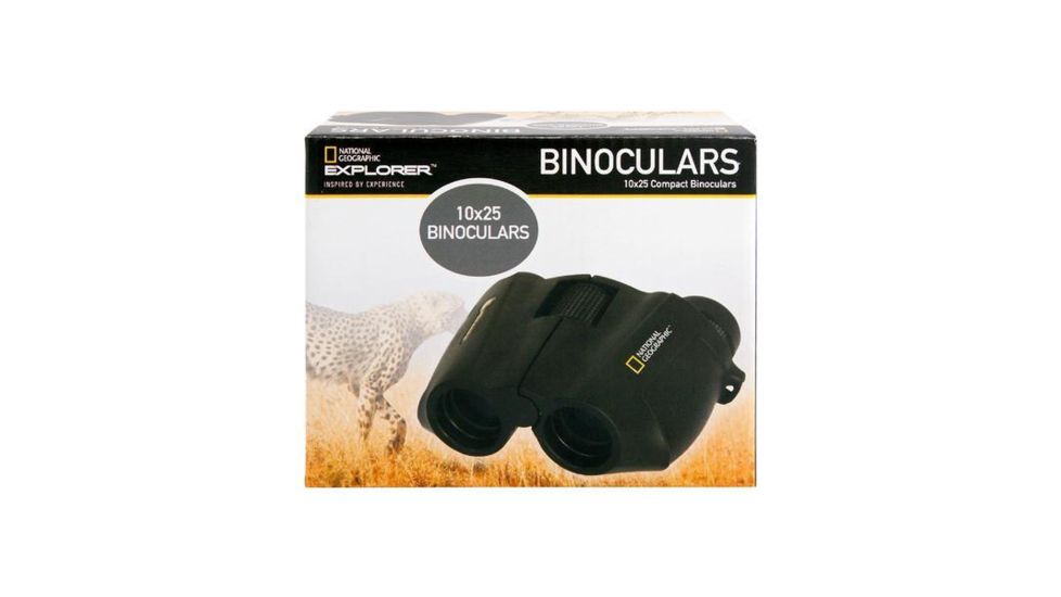 National Geographic 10x25 Compact Roof-Prism Binoculars, 80-11025