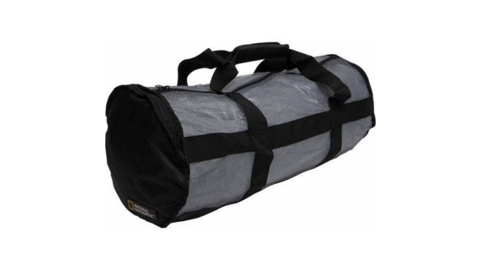 National Geographic Clamshell Deluxe Drawstring 2Pocket Duffle-Ti/Blk 5001463