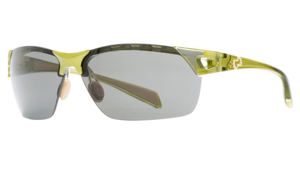 Native Eyewear Eastrim Sunglasses,Metallic Fern Frame,Gray Lens,Polarized,160 391 523