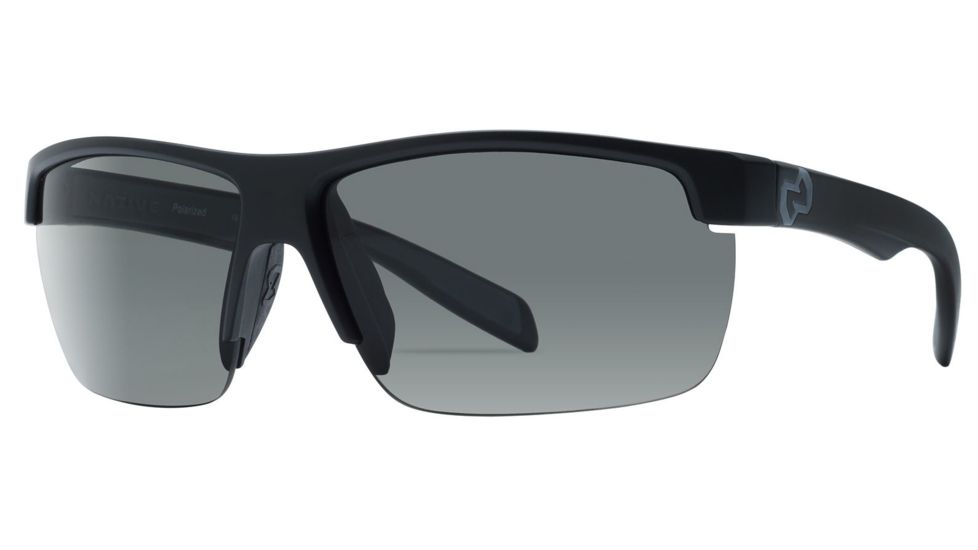 Native Eyewear Linville Sunglasses,Asphalt Frame,Gray Lens,Polarized,170 302 523